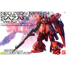 Load image into Gallery viewer, MG 1/100 MSN-04 Sazabi Ver. Ka
