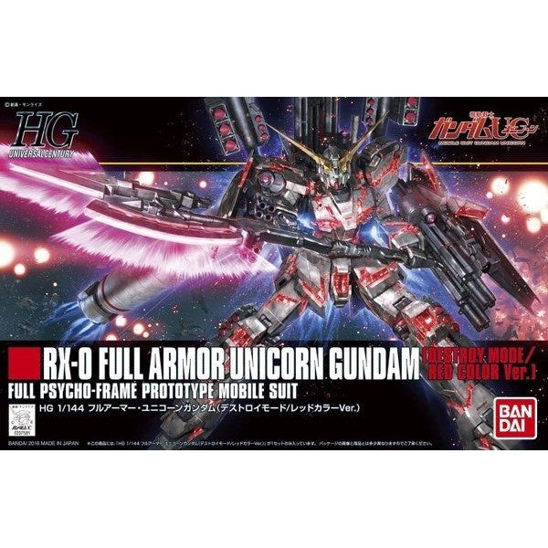 HGUC 1/144  Full Armor Unicorn Gundam [Destroy Mode/Red Color Ver.]